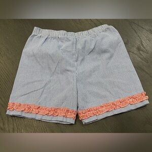 Tennille Kids Blue White Checkered Cotton Poly Blend Size 6